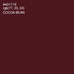 #4D171E - Cocoa Bean Color Image